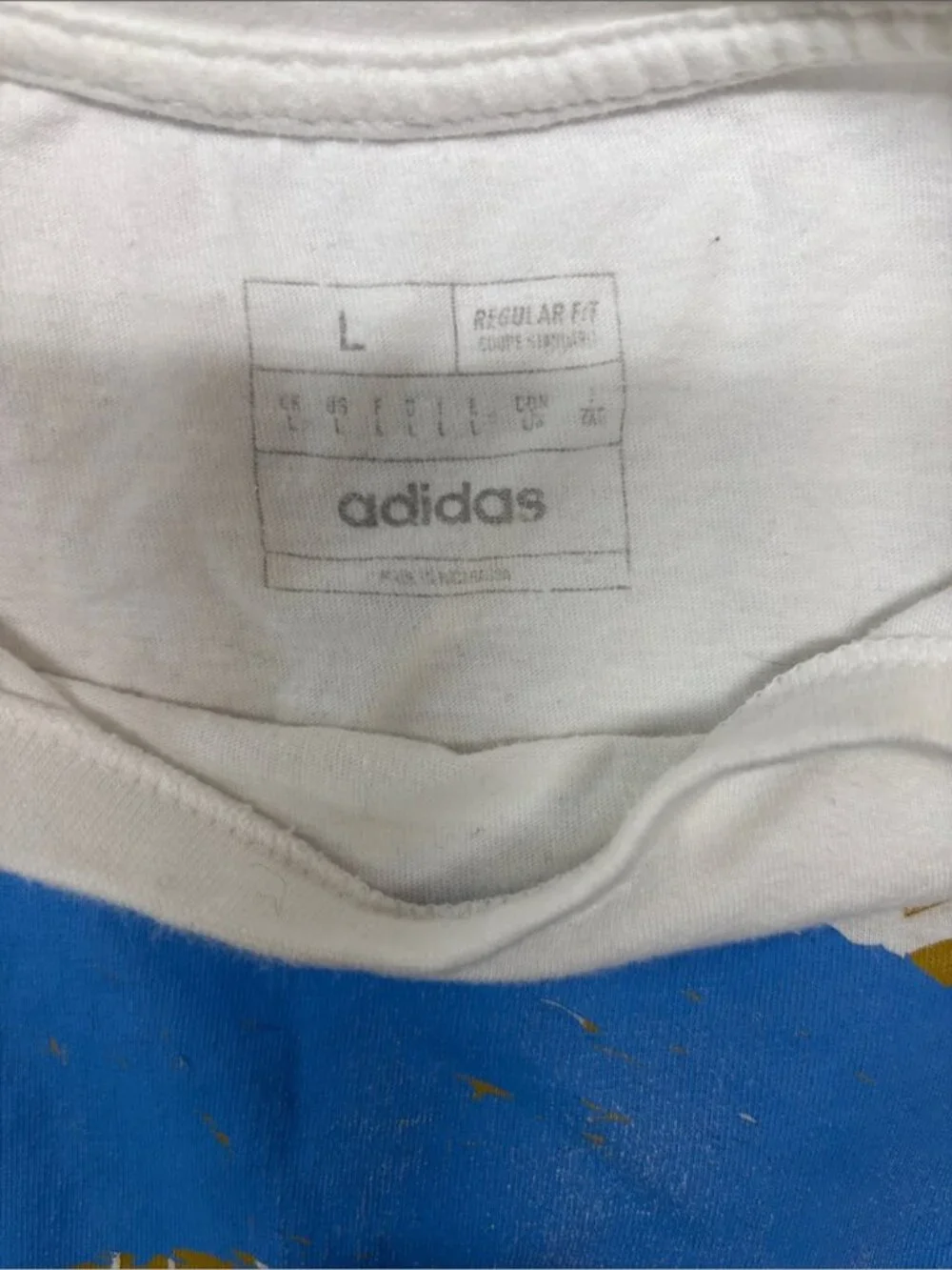 Adidas Lionel Messi graphic tee white 284 soccer fifa World Cup comfort sports
